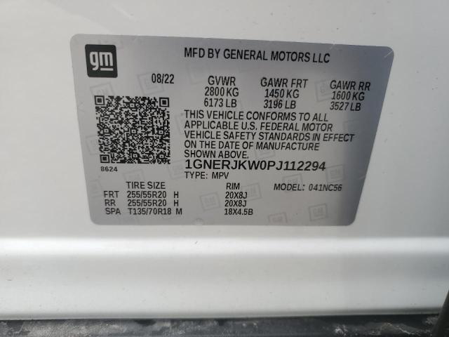 Photo 12 VIN: 1GNERJKW0PJ112294 - CHEVROLET TRAVERSE R 