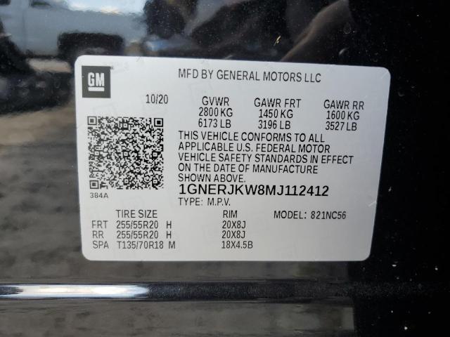 Photo 12 VIN: 1GNERJKW8MJ112412 - CHEVROLET TRAVERSE R 