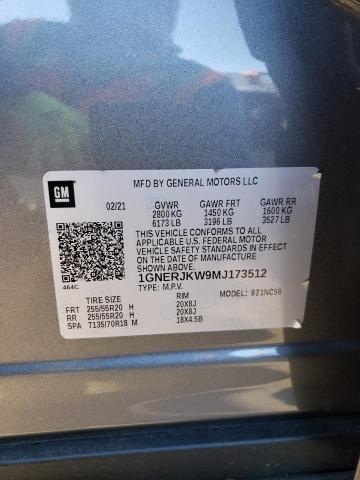 Photo 12 VIN: 1GNERJKW9MJ173512 - CHEVROLET TRAVERSE 