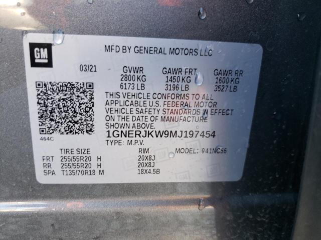 Photo 12 VIN: 1GNERJKW9MJ197454 - CHEVROLET TRAVERSE R 