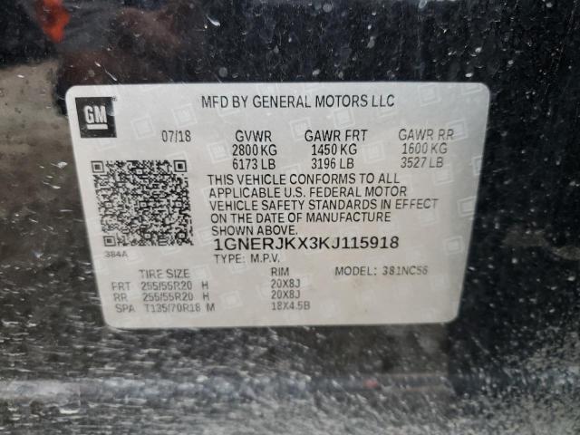 Photo 11 VIN: 1GNERJKX3KJ115918 - CHEVROLET TRAVERSE 