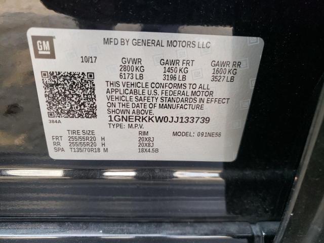 Photo 11 VIN: 1GNERKKW0JJ133739 - CHEVROLET TRAVERSE P 