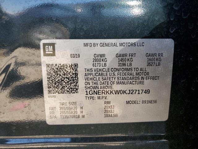 Photo 12 VIN: 1GNERKKW0KJ271749 - CHEVROLET TRAVERSE 