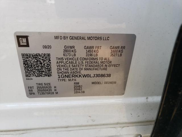 Photo 12 VIN: 1GNERKKW0LJ308638 - CHEVROLET TRAVERSE P 