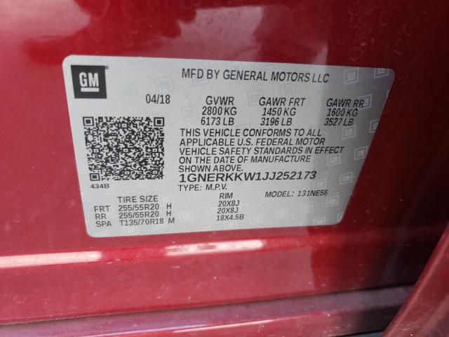 Photo 9 VIN: 1GNERKKW1JJ252173 - CHEVROLET TRAVERSE P 