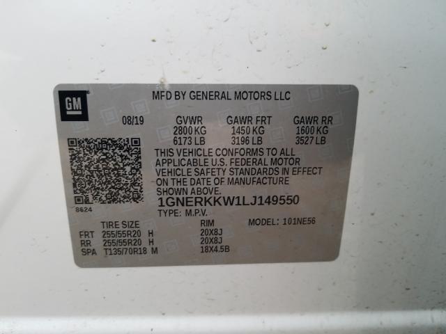 Photo 9 VIN: 1GNERKKW1LJ149550 - CHEVROLET TRAVERSE P 