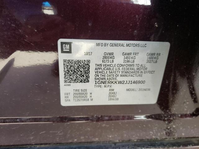 Photo 11 VIN: 1GNERKKW2JJ146900 - CHEVROLET TRAVERSE P 