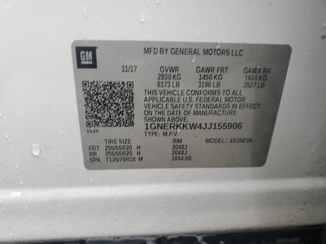 Photo 12 VIN: 1GNERKKW4JJ155906 - CHEVROLET TRAVERSE P 