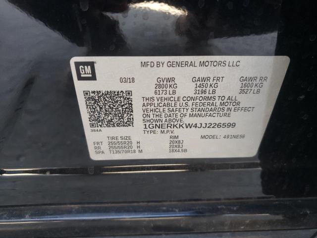 Photo 9 VIN: 1GNERKKW4JJ226599 - CHEVROLET TRAVERSE P 