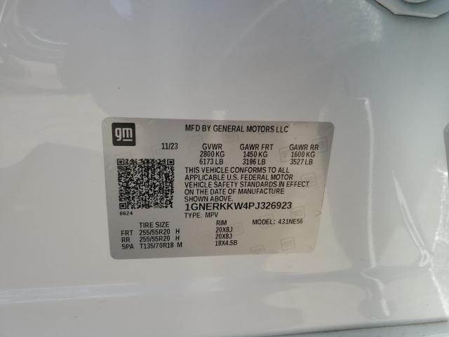 Photo 12 VIN: 1GNERKKW4PJ326923 - CHEVROLET TRAVERSE P 