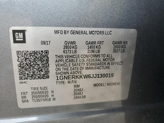 Photo 12 VIN: 1GNERKKW6JJ130019 - CHEVROLET TRAVERSE 