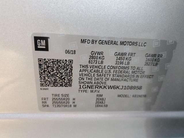 Photo 13 VIN: 1GNERKKW6KJ108958 - CHEVROLET TRAVERSE P 