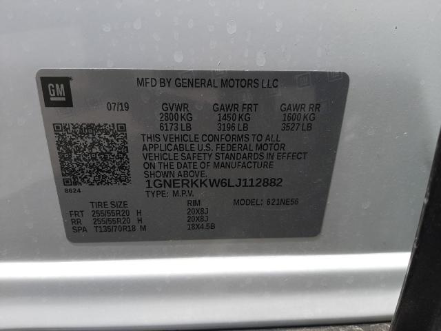 Photo 9 VIN: 1GNERKKW6LJ112882 - CHEVROLET TRAVERSE P 