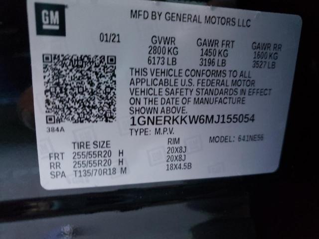 Photo 9 VIN: 1GNERKKW6MJ155054 - CHEVROLET TRAVERSE P 