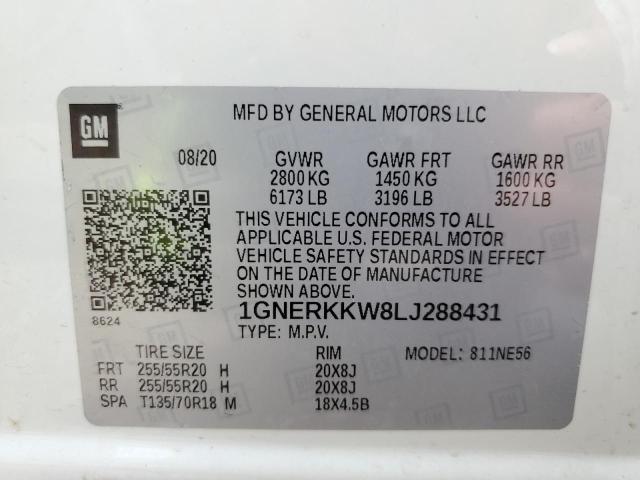 Photo 12 VIN: 1GNERKKW8LJ288431 - CHEVROLET TRAVERSE P 