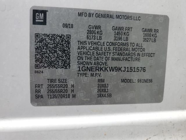 Photo 13 VIN: 1GNERKKW9KJ151576 - CHEVROLET TRAVERSE P 