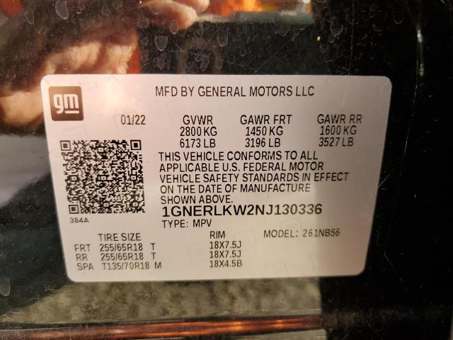 Photo 12 VIN: 1GNERLKW2NJ130336 - CHEVROLET TRAVERSE L 