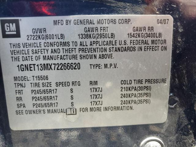 Photo 12 VIN: 1GNET13MX72266620 - CHEVROLET TRAILBLZR 