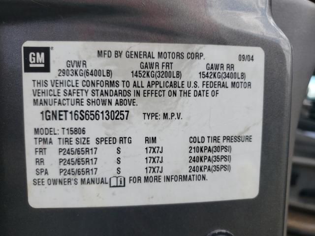 Photo 9 VIN: 1GNET16S656130257 - CHEVROLET TRAILBLAZE 