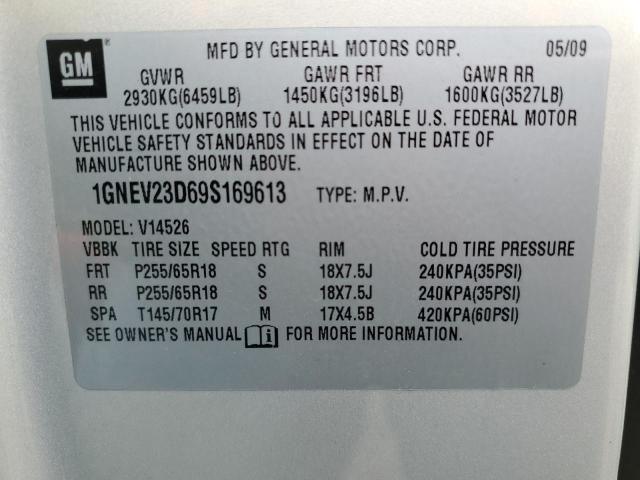 Photo 12 VIN: 1GNEV23D69S169613 - CHEVROLET TRAVERSE 