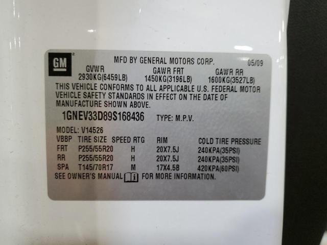 Photo 12 VIN: 1GNEV33D89S168436 - CHEVROLET TRAVERSE 