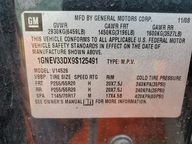 Photo 12 VIN: 1GNEV33DX9S125491 - CHEVROLET TRAVERSE L 