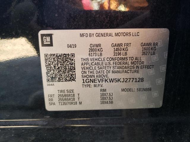 Photo 13 VIN: 1GNEVFKW5KJ277128 - CHEVROLET TRAVERSE L 