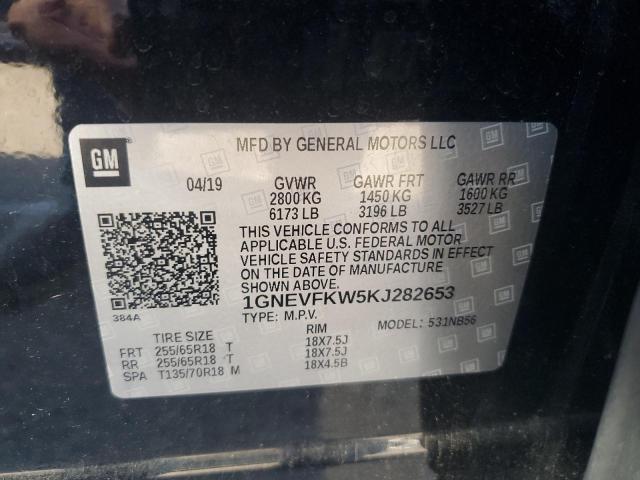 Photo 12 VIN: 1GNEVFKW5KJ282653 - CHEVROLET TRAVERSE L 