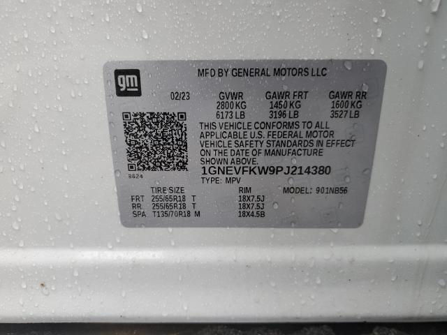 Photo 12 VIN: 1GNEVFKW9PJ214380 - CHEVROLET TRAVERSE 