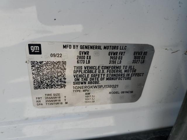 Photo 12 VIN: 1GNEVGKW0PJ132818 - CHEVROLET TRAVERSE L 