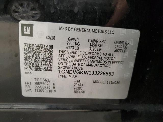 Photo 12 VIN: 1GNEVGKW1JJ226553 - CHEVROLET TRAVERSE L 