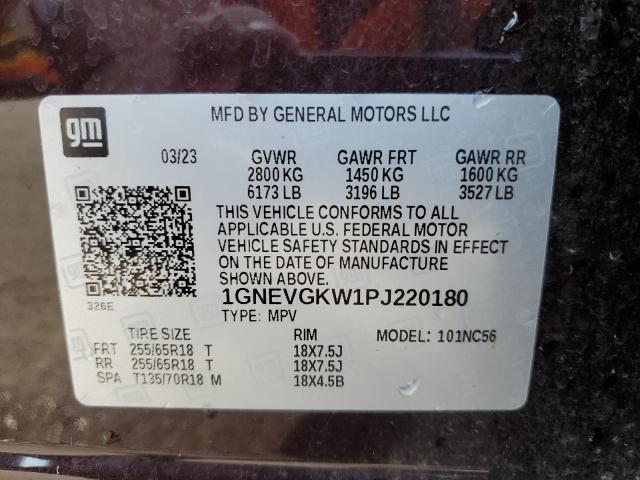 Photo 13 VIN: 1GNEVGKW1PJ220180 - CHEVROLET TRAVERSE L 