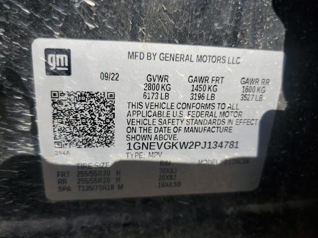 Photo 12 VIN: 1GNEVGKW2PJ134781 - CHEVROLET TRAVERSE L 