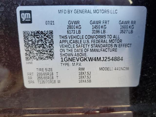 Photo 13 VIN: 1GNEVGKW4MJ254884 - CHEVROLET TRAVERSE 