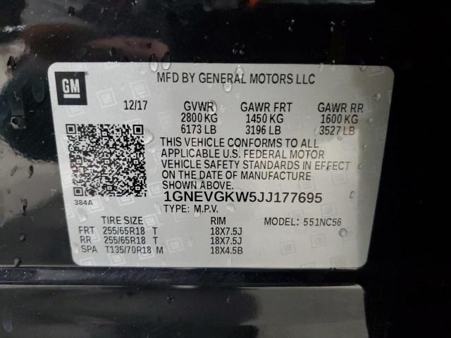 Photo 12 VIN: 1GNEVGKW5JJ177695 - CHEVROLET TRAVERSE L 