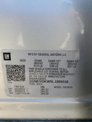 Photo 12 VIN: 1GNEVGKW5LJ265018 - CHEVROLET TRAVERSE 