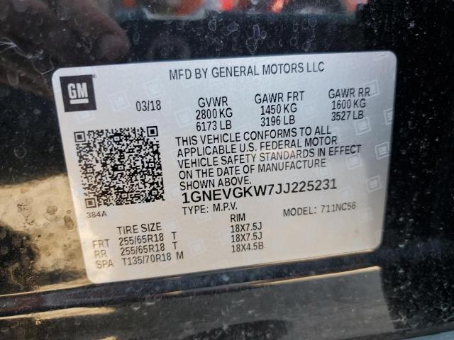 Photo 12 VIN: 1GNEVGKW7JJ225231 - CHEVROLET TRAVERSE L 