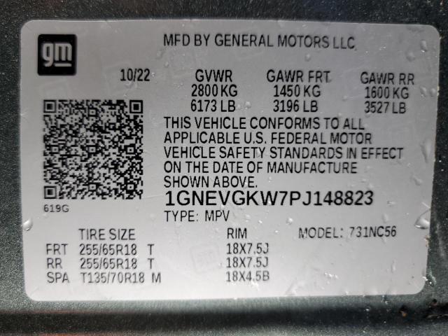 Photo 13 VIN: 1GNEVGKW7PJ148823 - CHEVROLET TRAVERSE 