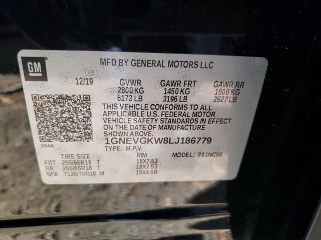 Photo 9 VIN: 1GNEVGKW8LJ186779 - CHEVROLET TRAVERSE L 