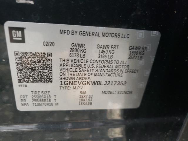 Photo 9 VIN: 1GNEVGKW8LJ217352 - CHEVROLET TRAVERSE L 