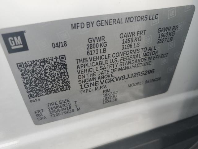 Photo 13 VIN: 1GNEVGKW9JJ255296 - CHEVROLET TRAVERSE L 