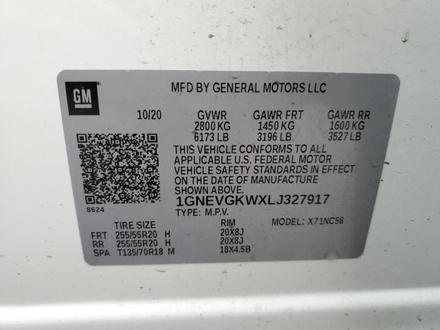 Photo 11 VIN: 1GNEVGKWXLJ327917 - CHEVROLET TRAVERSE L 