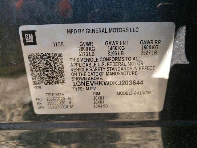 Photo 12 VIN: 1GNEVHKW0KJ203644 - CHEVROLET TRAVERSE L 