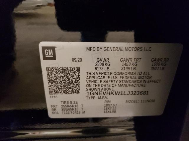 Photo 12 VIN: 1GNEVHKW1LJ323681 - CHEVROLET TRAVERSE 