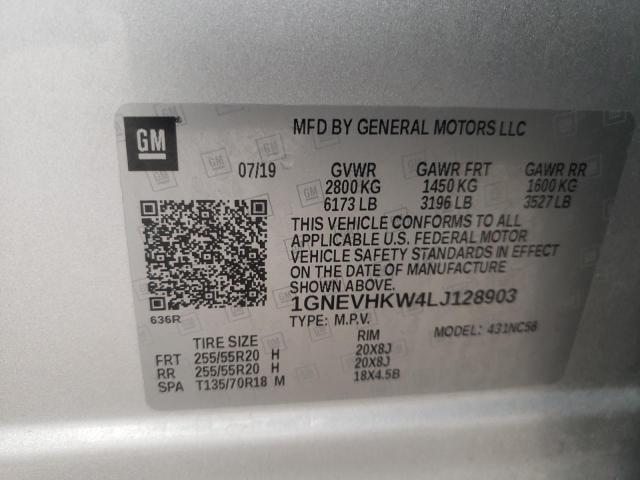 Photo 11 VIN: 1GNEVHKW4LJ128903 - CHEVROLET TRAVERSE 