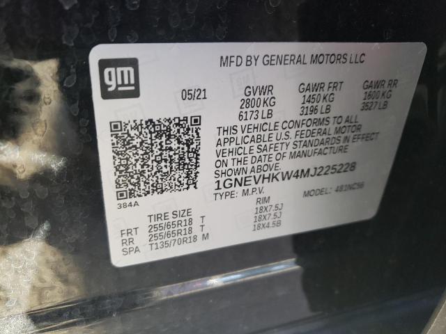 Photo 12 VIN: 1GNEVHKW4MJ225228 - CHEVROLET TRAVERSE 