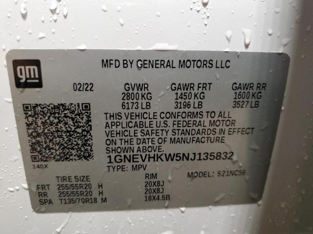 Photo 13 VIN: 1GNEVHKW5NJ135832 - CHEVROLET TRAVERSE 