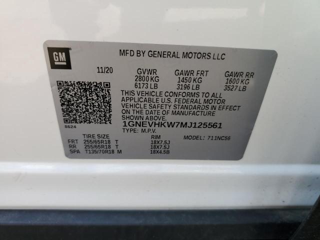 Photo 12 VIN: 1GNEVHKW7MJ125561 - CHEVROLET TRAVERSE L 