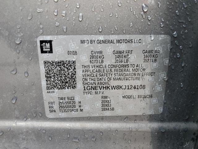 Photo 12 VIN: 1GNEVHKW8KJ124108 - CHEVROLET TRAVERSE 