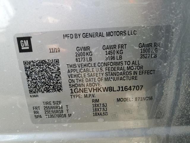 Photo 12 VIN: 1GNEVHKW8LJ164707 - CHEVROLET TRAVERSE 